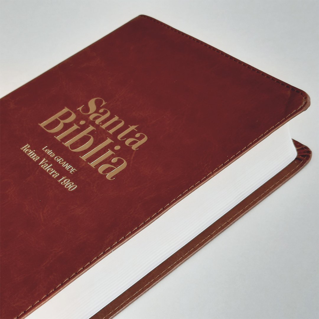 Biblia RVR1960 Manual Letra Grande /Imitación Piel Café 2 Biblia RVR1960 Manual Letra Grande /Imitación Piel Café - Image 2