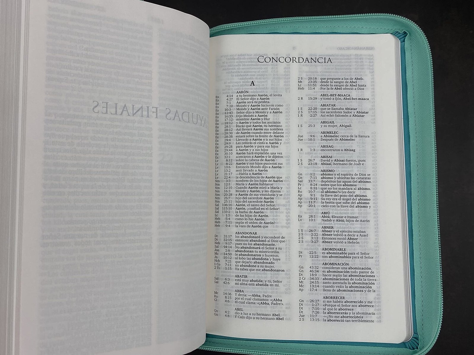 Biblia RVR 2020 LG Imitación Piel Turquesa con Cierre 9 Biblia RVR 2020 LG Imitación Piel Turquesa con Cierre - Image 9