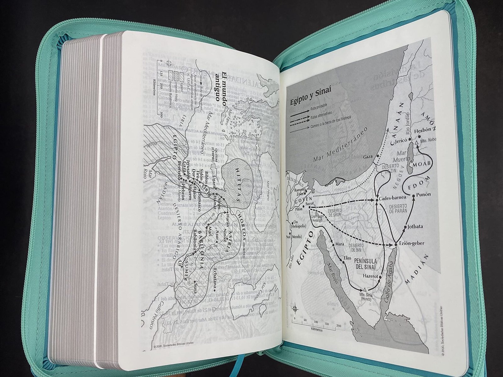 Biblia RVR 2020 LG Imitación Piel Turquesa con Cierre 7 Biblia RVR 2020 LG Imitación Piel Turquesa con Cierre - Image 7
