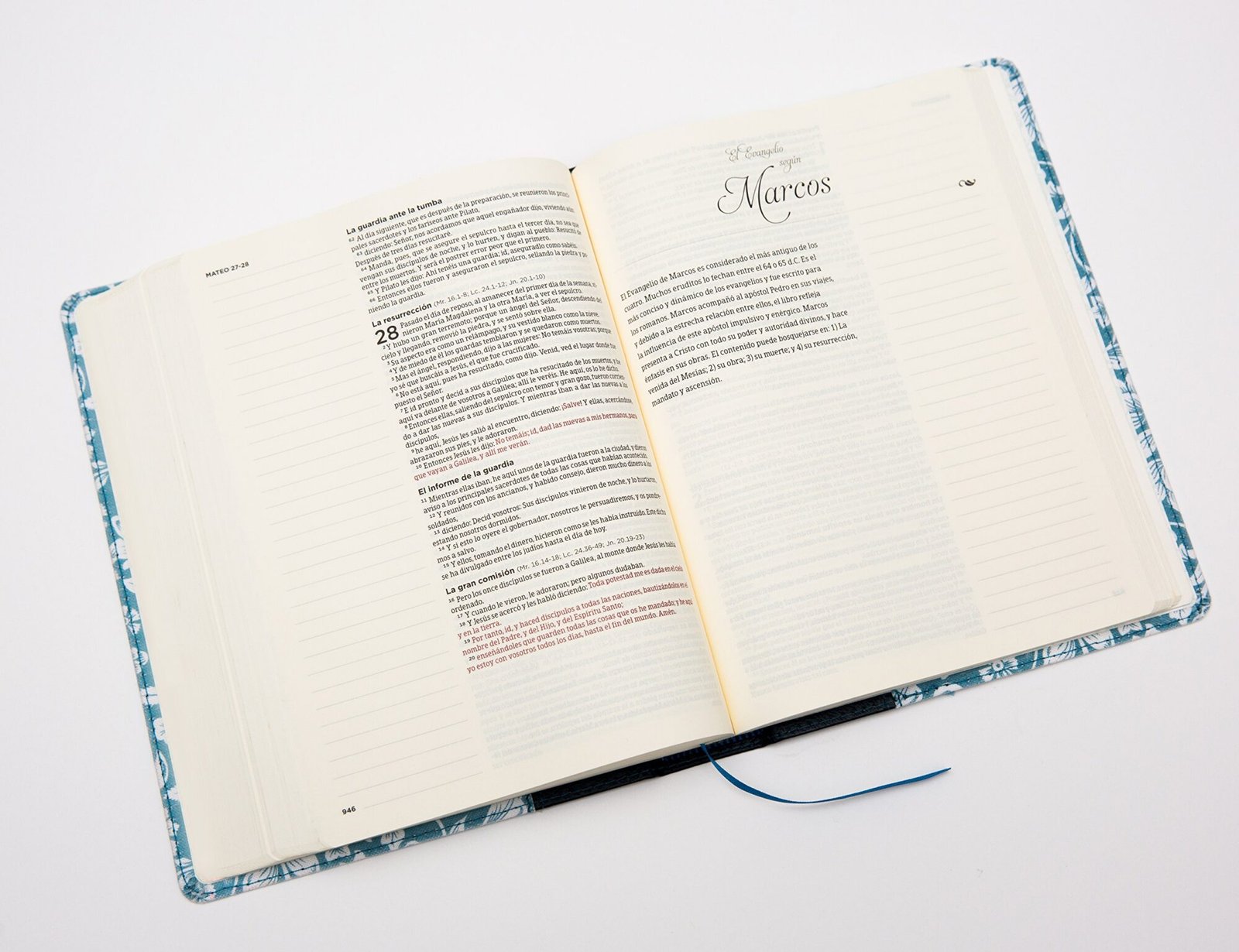 Biblia de Apuntes Azul Floral RVR60 3 Biblia de Apuntes Azul Floral RVR60 - Image 3