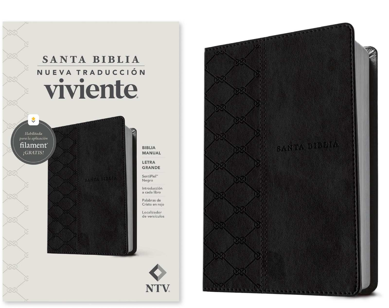 Biblia Manual NTV/Imitación Negra/Letra Grande/Filament 1 Biblia Manual NTV/Imitación Negra/Letra Grande/Filament