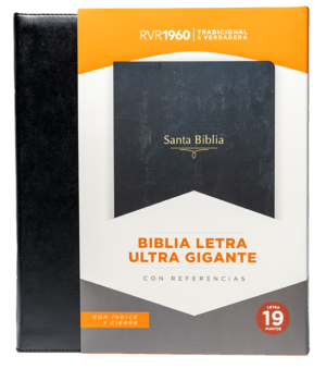 Biblia ultra Gigante Edición Limitada Símil Piel con Indice y Cierre