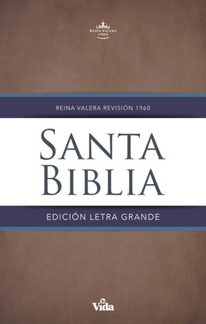 RV60 Biblia Letra grande. Tapa dura. Editorial Vida. Café