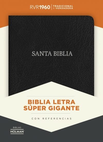 Biblia Letra Súper Gigante negro, piel fabricada con índice RVR 1960 1 Biblia Letra Súper Gigante negro, piel fabricada con índice RVR 1960