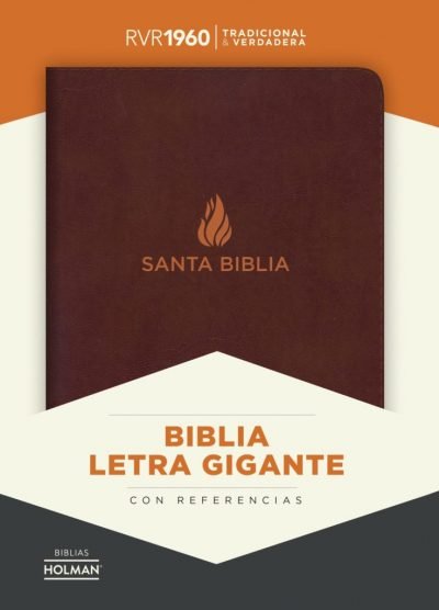 Biblia Letra Gigante marrón, piel fabricada con indice RVR 1960 1 Biblia Letra Gigante marrón, piel fabricada con indice RVR 1960