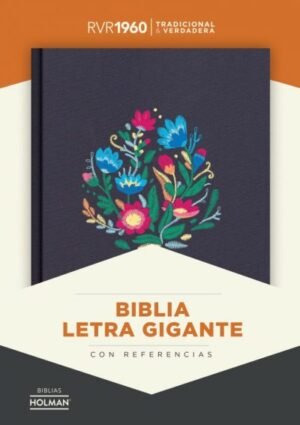 Biblia RVR60 Letra Gigante Bordado Sobre Tela