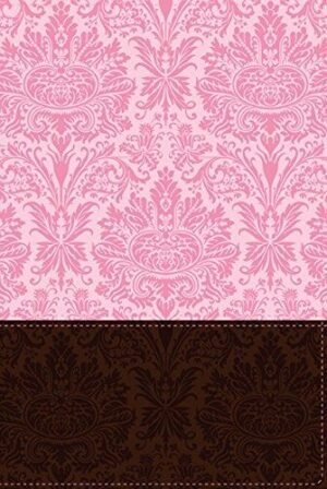 Biblia NTV Letra Símil Piel Rosa Café con Índice Grande Tamaño Personal Letra Roja