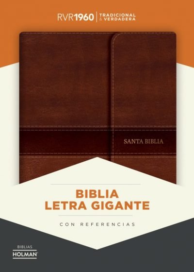RVR 1960 Biblia Letra Gigante marrón, símil piel con índice y solapa con imán 1 RVR 1960 Biblia Letra Gigante marrón, símil piel con índice y solapa con imán