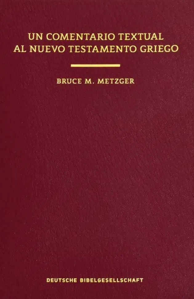 Comentario textual al Nuevo Testamento griego 1 Comentario textual al Nuevo Testamento griego