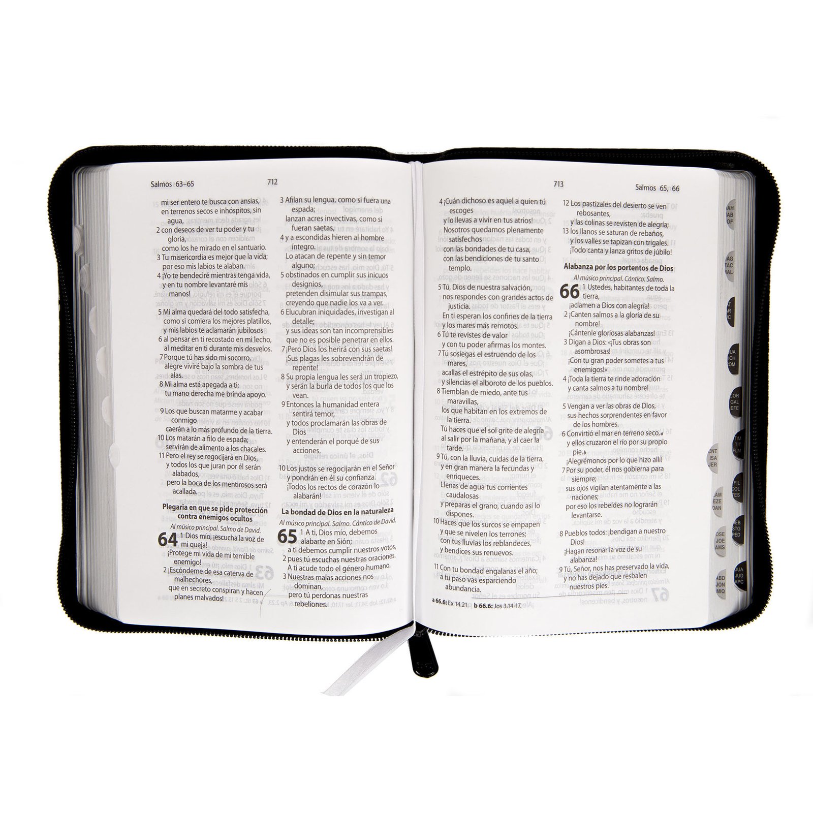 Biblia RVC tamaño 045 Índice Negro Con Cierre 2 Biblia RVC tamaño 045 Índice Negro Con Cierre - Image 2