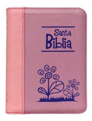 Biblia 025 con Cierre Lila x Salmon