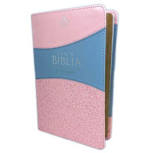RVR 1960 Símil Piel Rosa Azul
