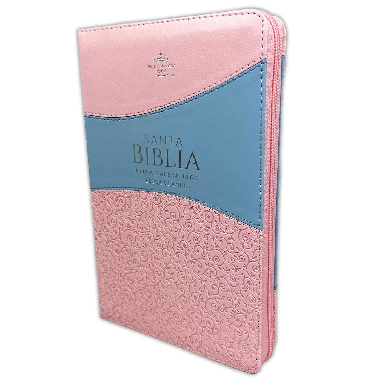 Biblia Letra Grande 12 puntos RV1960 Rosado y Celeste 1 Biblia Letra Grande 12 puntos RV1960 Rosado y Celeste