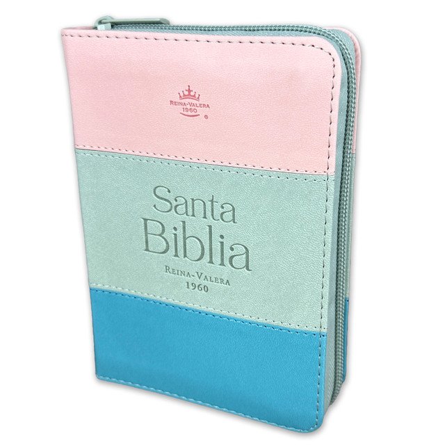Biblia de Bolsillo RV1960 Tricolor Rosa/Blanco/Turquesa 1 Biblia de Bolsillo RV1960 Tricolor Rosa/Blanco/Turquesa