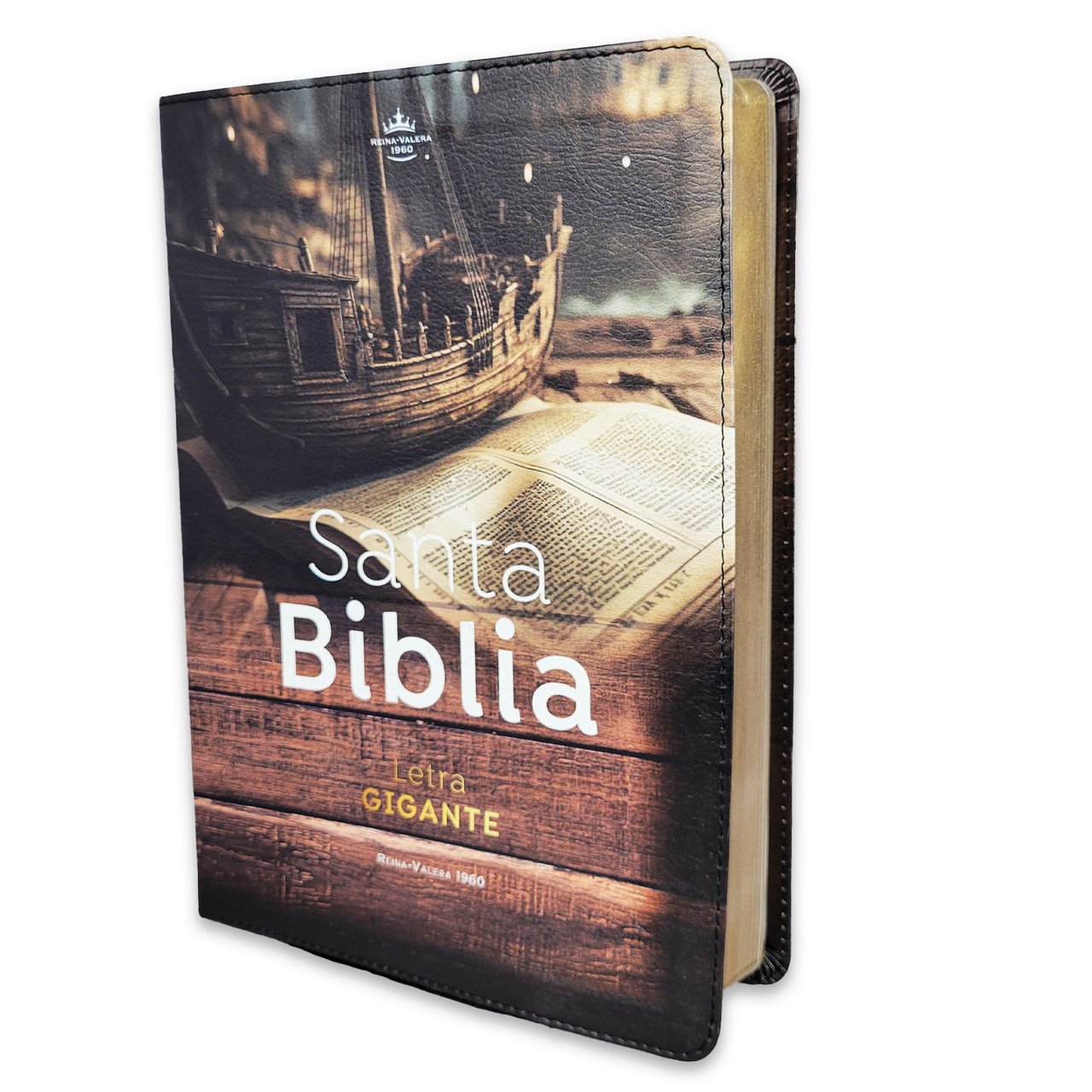Biblia Letra Gigante 15 puntos RV1960 Barco Sobre Libro 1 Biblia Letra Gigante 15 puntos RV1960 Barco Sobre Libro