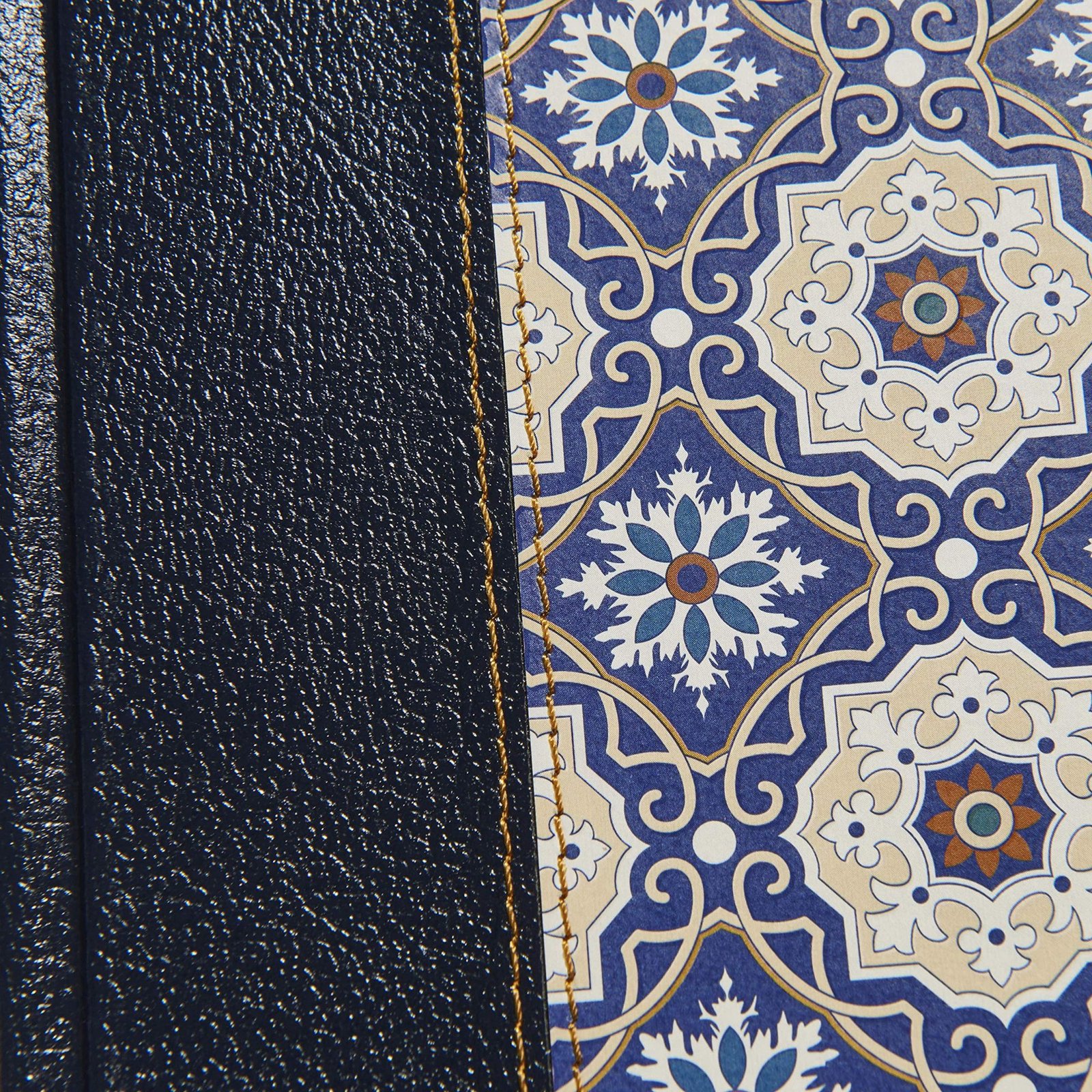 RV60 Biblia de apuntes piel fabricada Mosaico crema y azul/BH 4 RV60 Biblia de apuntes piel fabricada Mosaico crema y azul/BH - Image 4