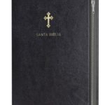 Biblia RVR 1960 Letra Grande Imitación Piel Negra con Cierre