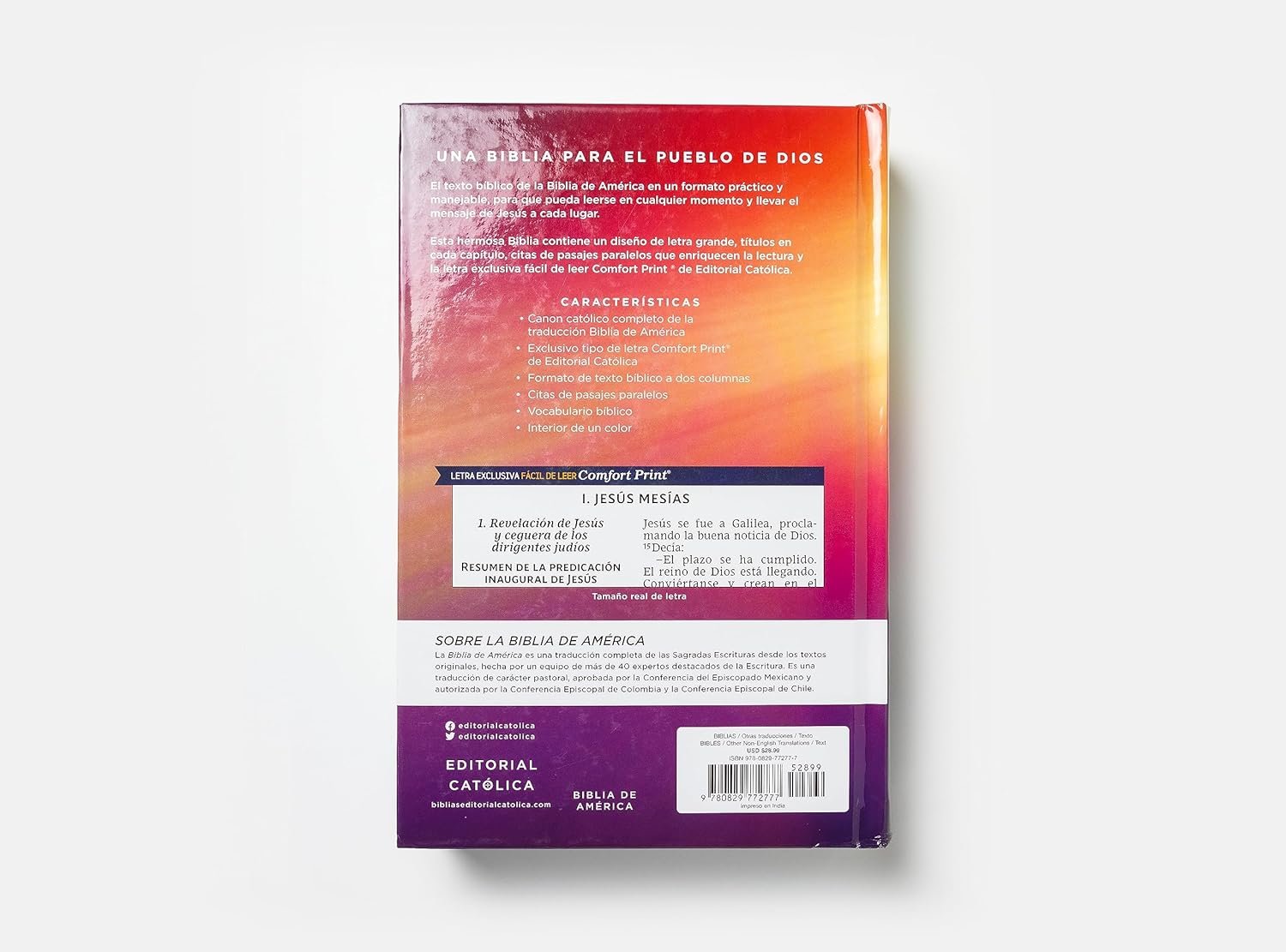 Biblia/Católica Tapa/Dura Comfort/Print 2 Biblia/Católica Tapa/Dura Comfort/Print - Image 2