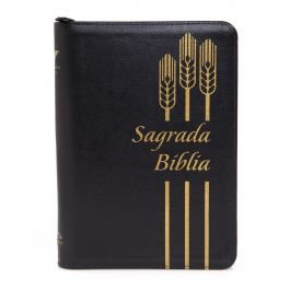 DHH Biblia 055 LG Negro Dorado Cierre SBC
