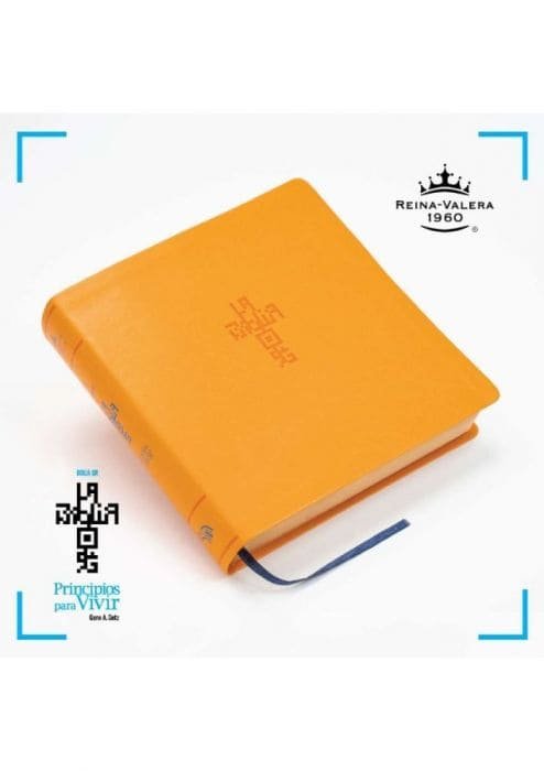 Biblia RVR60 QR Imitación Piel Naranja 1 Biblia RVR60 QR Imitación Piel Naranja
