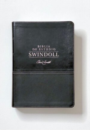 Biblia De Estudio Swindoll/NTV/Sentipiel/Negro/Indice
