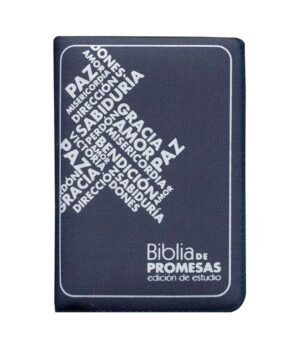 Biblia de estudio RVR 60 con promesas azul