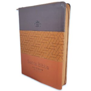 Biblia Letra Gigante 15 puntos RV1960  Tricolor Café