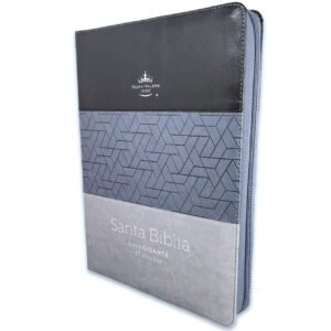 Biblia Letra Gigante 15 puntos RV1960  Tricolor Negro y Gris