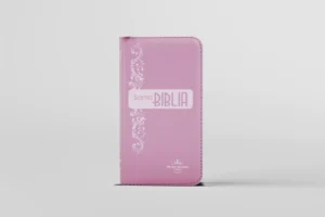 Biblia Tipo Chequera Flexible Rosa