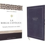 Biblia Católica Tamaño Personal Tapa Dura Azul con Índice