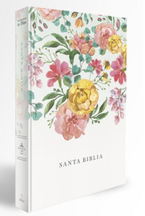 Biblia RV60/Nombres De Dios/LG/Tapa Dura/Flores Naranja