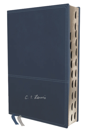 Biblia C.S Lewis, RVR 1960, Imitacion Cuero Azul Marinocon Indice