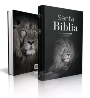 Biblia manual letra grande RVR60 – Flex león