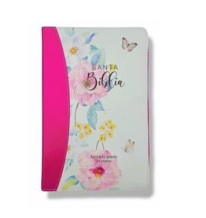 RVR60 Letra Gigante Piel Flores Rosas