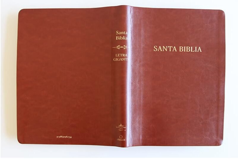 Biblia, Biblia Reina Valera, Letra Super Gigante, Simil Piel, Marron, RVC 4 Biblia, Biblia Reina Valera, Letra Super Gigante, Simil Piel, Marron, RVC - Image 4