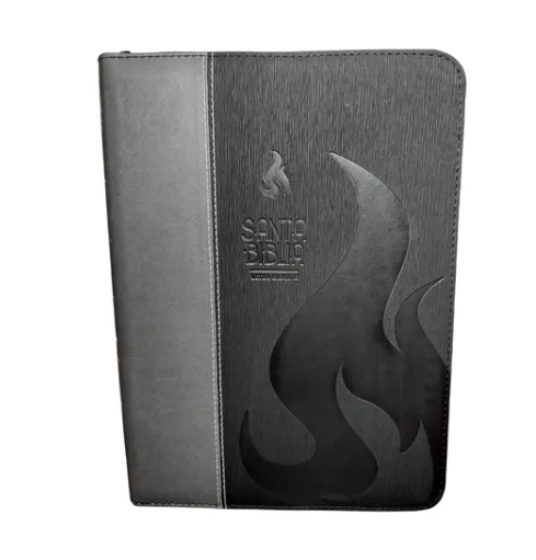 RVR60 Biblia 085, Llama gris, negra 1 RVR60 Biblia 085, Llama gris, negra