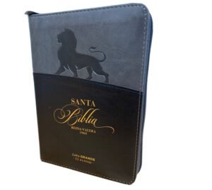 Biblia Reina Valera1960 LG Compacta Negro Gris León