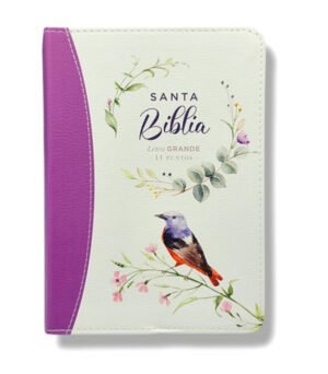 Biblia RVR60 Letra Grande Primaveral Lila