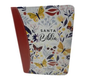 Biblia RVR60 045 LG Primaveral Naranja