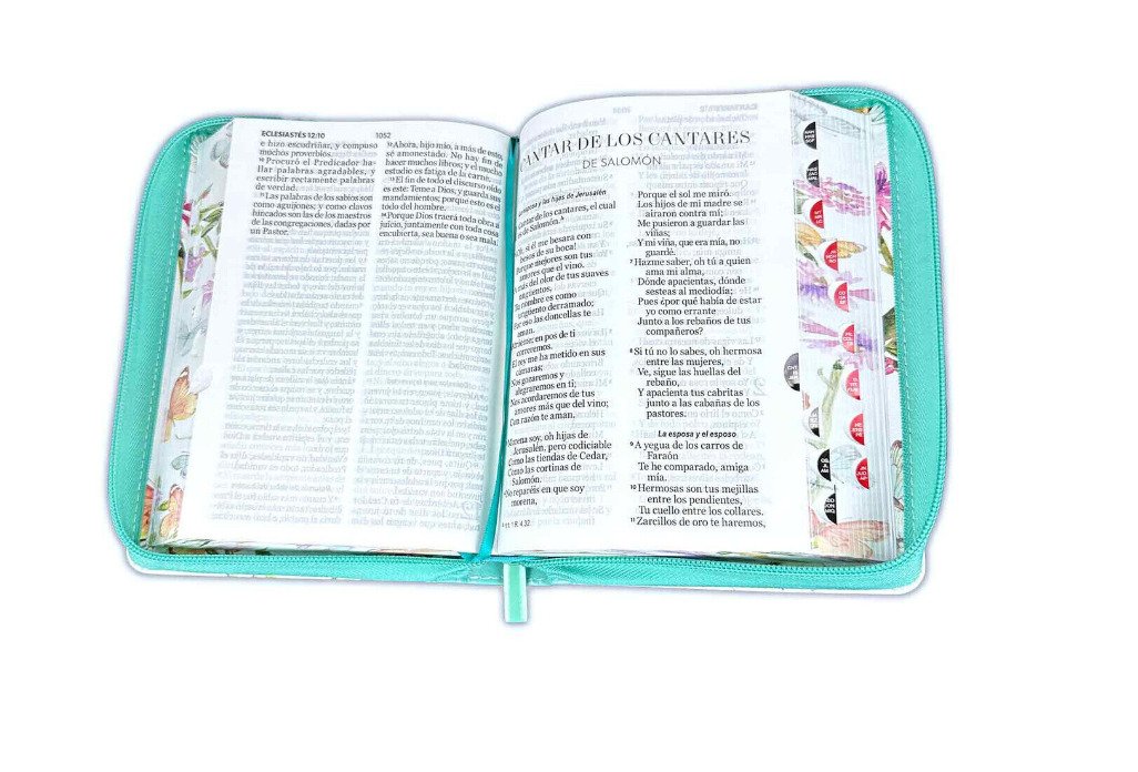 Biblia RVR60 045 LG Mariposas Turquesa 2 Biblia RVR60 045 LG Mariposas Turquesa - Image 2