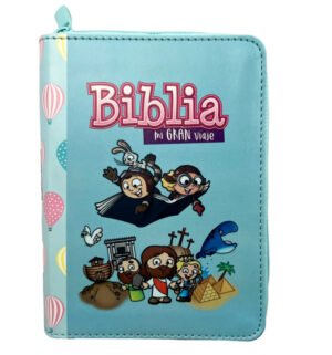 Biblia Mi Gran Viaje RVR60 Turquesa Cierre