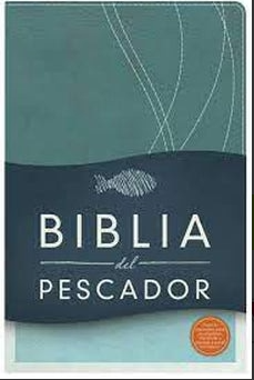 Biblia RVR 1960 Pescador Letra Grande Azul  Símil Piel