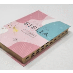 Biblia RVR 1960 Letra Grande Tamaño Manual Tapa Flex Pastel Tricolor con Índice