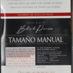 Biblia RVR 1960 de Promesas Letra Grande Tamaño Manual Negro Naranja Verde Simil Piel con Cierre – imagen 2