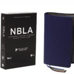 Biblia NBLA Letra Grande Colección Premier – Piel de Cabra Azul Marino