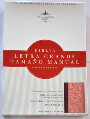 Biblia letra grande rosada RVR60