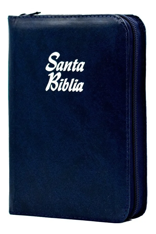 Biblia RVR1960 con cierre - índice pequeño, alcolchada azul 6 Biblia RVR1960 con cierre - índice pequeño, alcolchada azul - Image 6