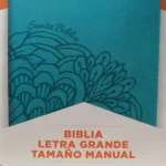 Biblia RVR 1960 Letra Grande Tamaño Manual Aqua Símil Piel