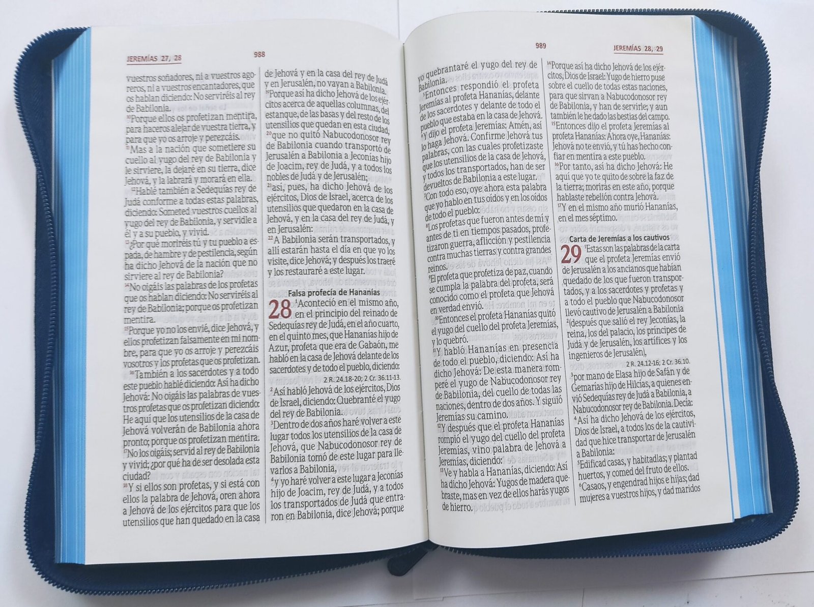 Biblia Letra Grande con Cierre Azul 2 Biblia Letra Grande con Cierre Azul - Image 2