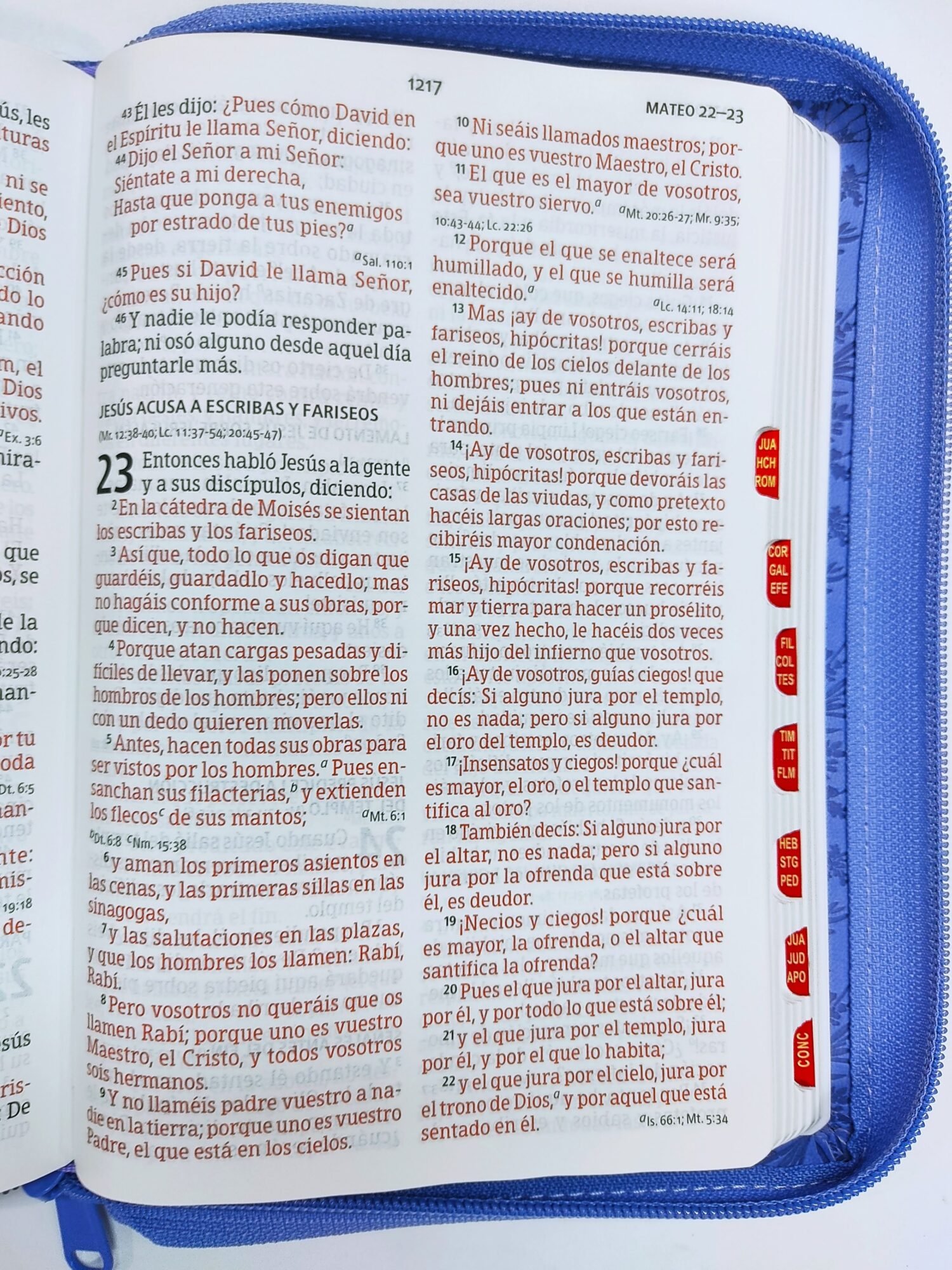 Biblia letra grande Morada, tamaño manual con referencias 3 Biblia letra grande Morada, tamaño manual con referencias - Image 3